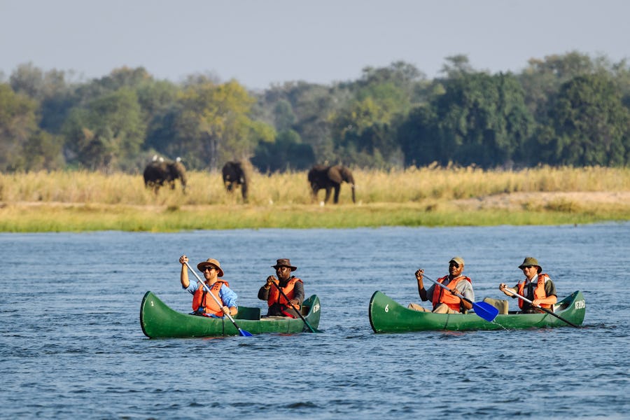 mana pools canoe safari
