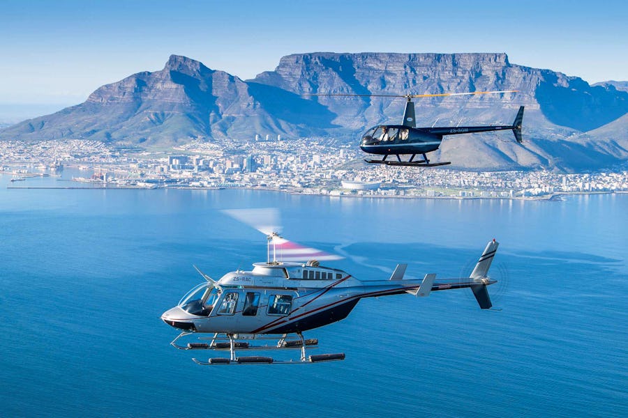Helicopter ride Cape towns greatest adventures