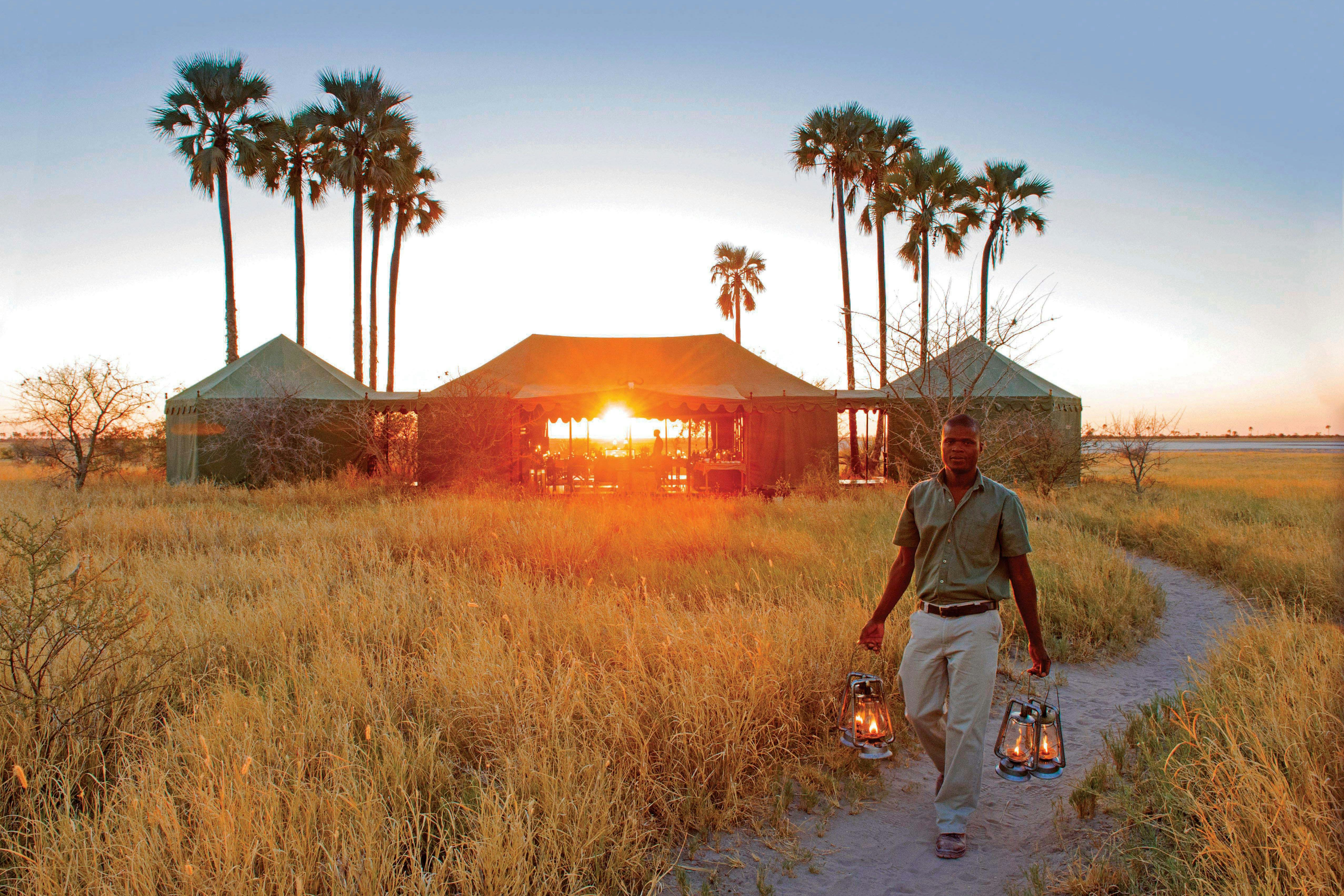 sunset jacks camp makgadigadi pans botswana why timbuktu