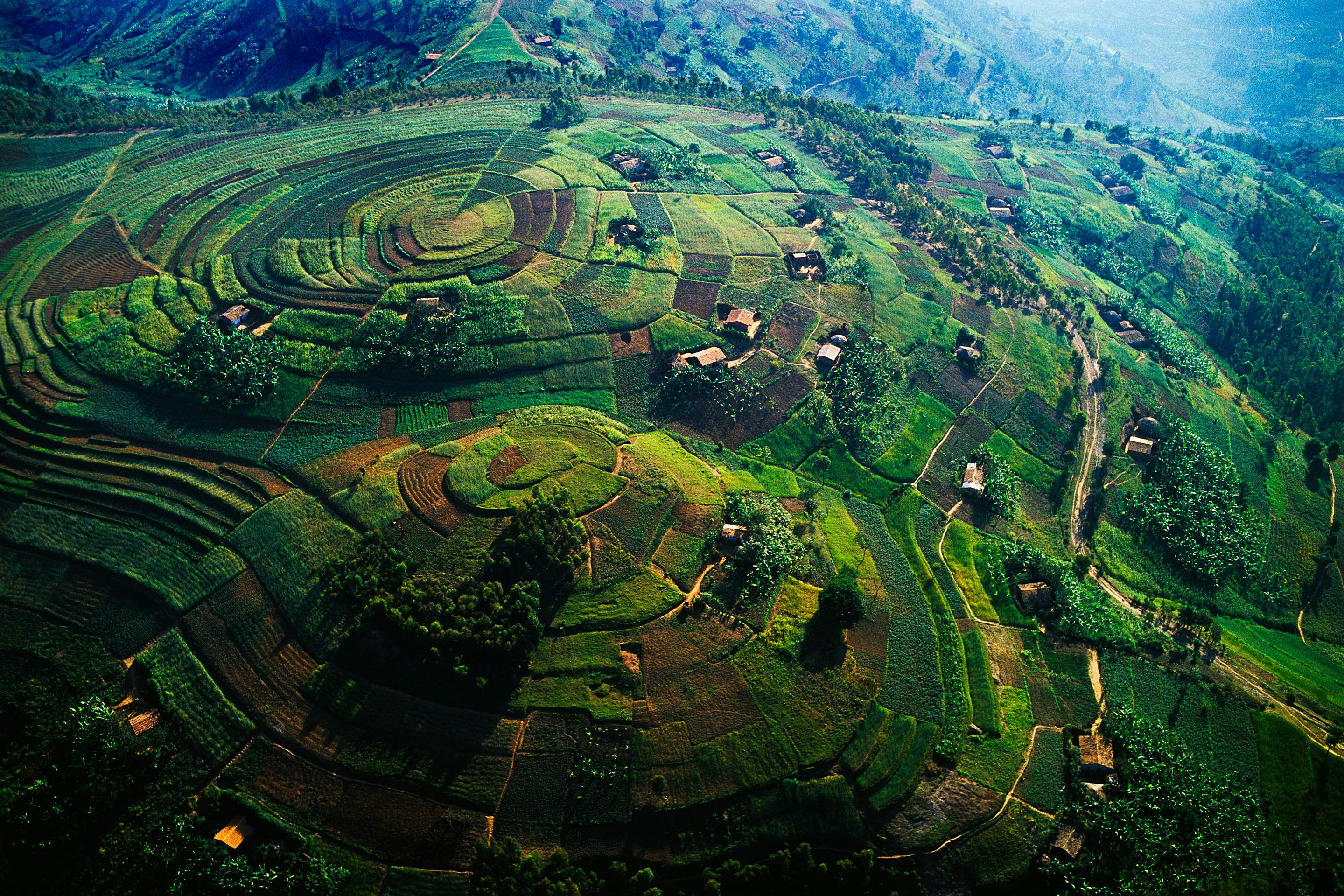 Rwanda countryside, Virungas