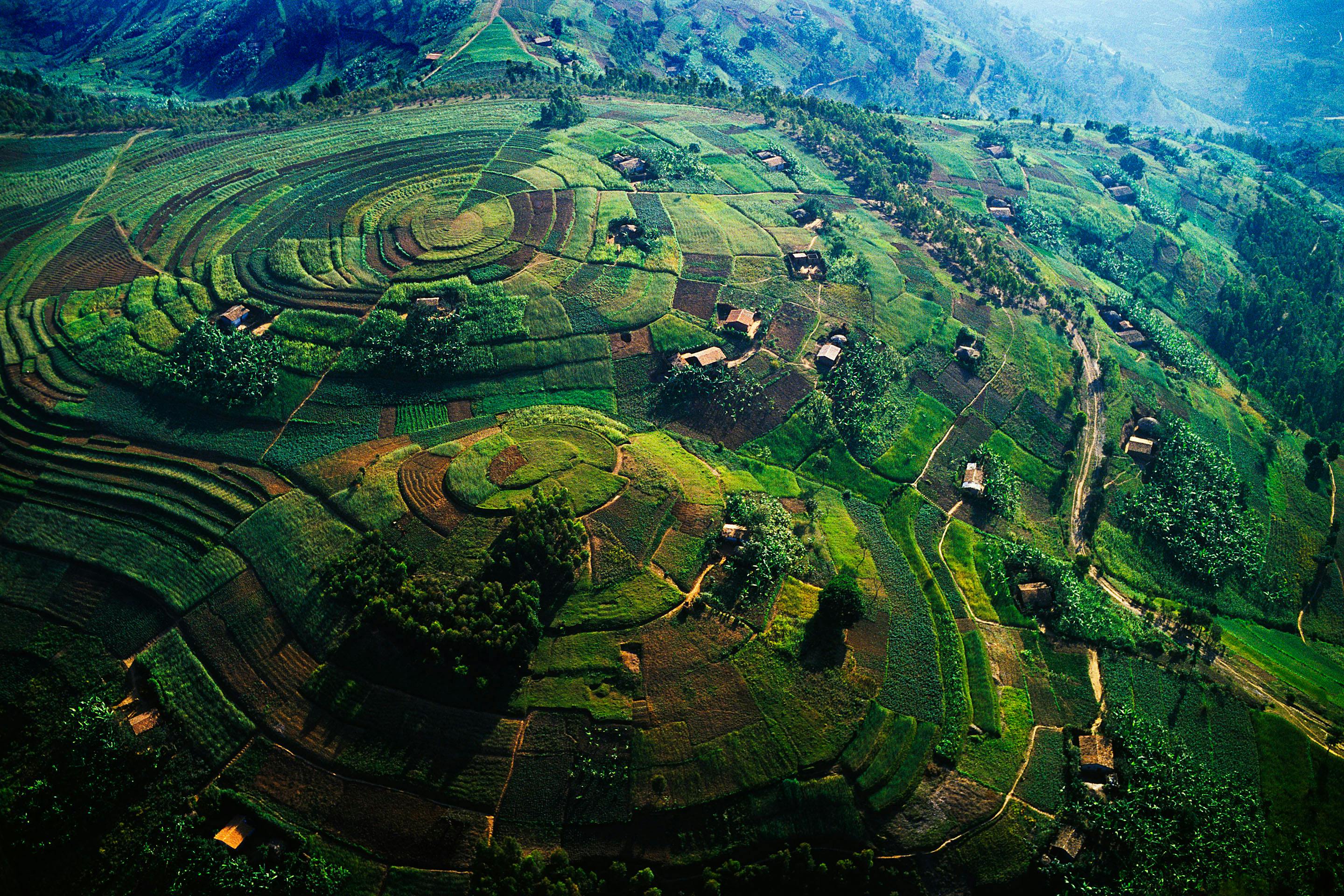 Rwanda countryside, Virungas
