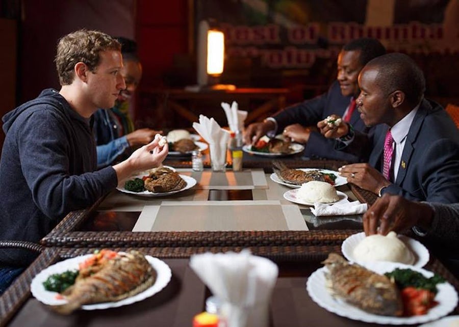 Mark Zuckerberg Nairobi Mama Oliech