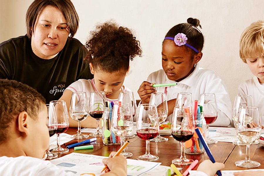 Children's wine tasting at Spier - Family activities in the Cape Winelands