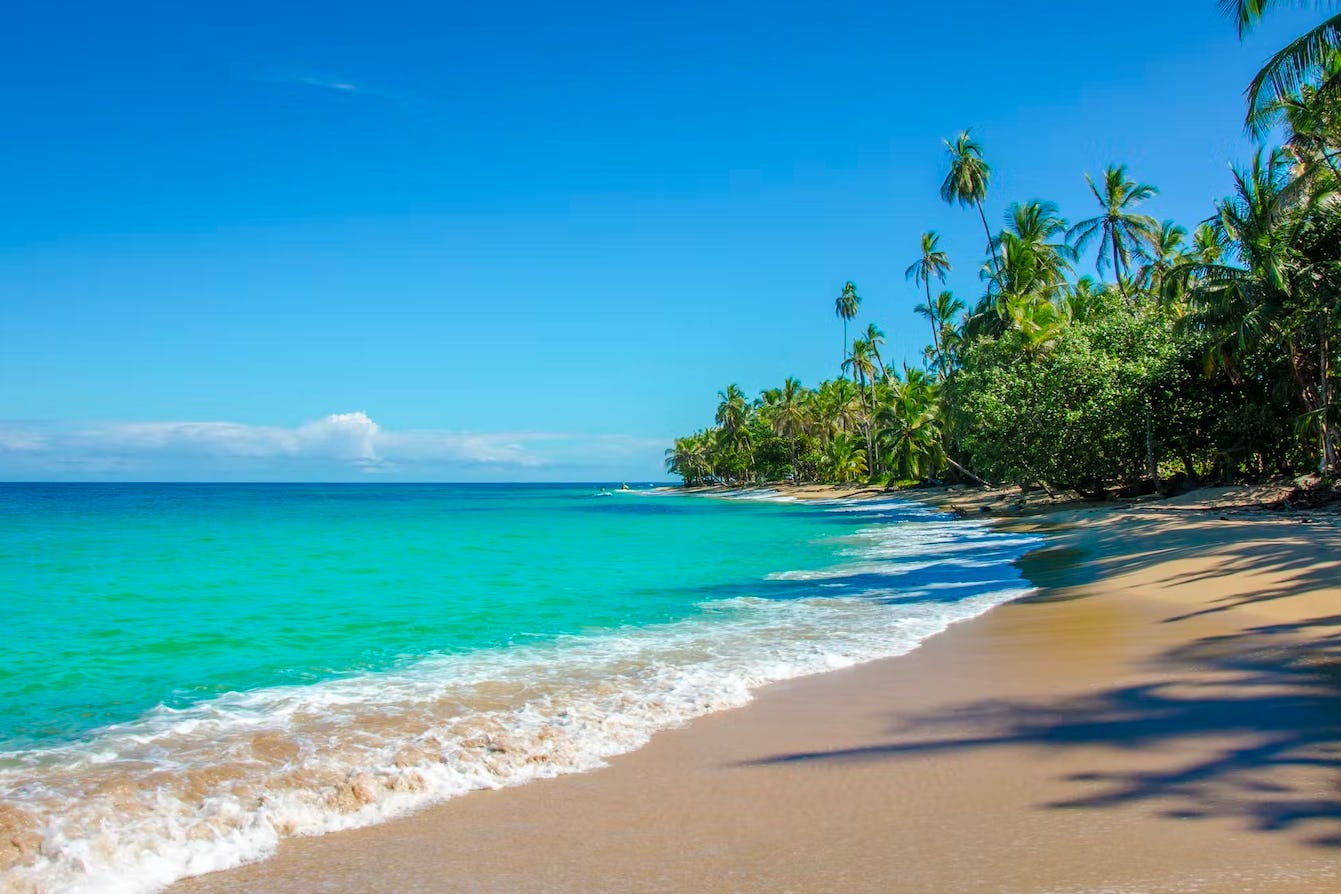 A cloistered beach in Puerto Viejo de Talamanca