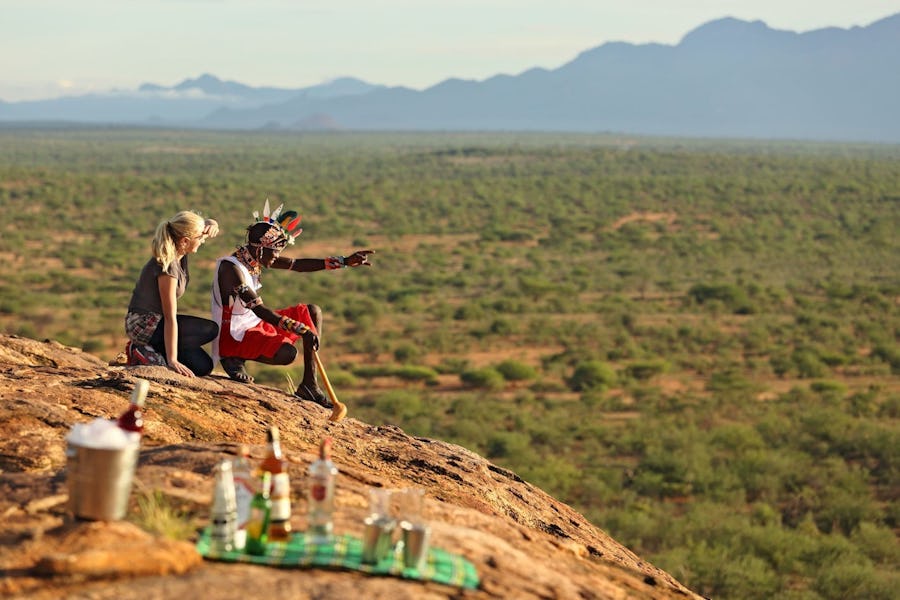 Surveying the landscape in Samburu